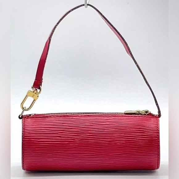 Authentic Louis Vuitton Epi Red Soufflo Pouch W/Bag - Picture 2 of 16